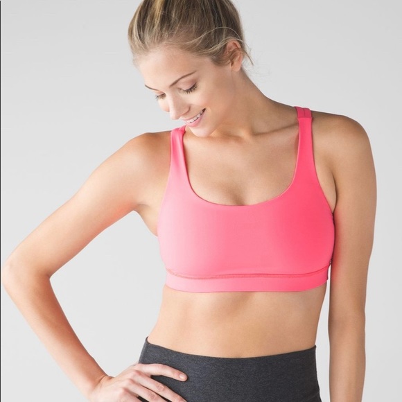 NWOT LULULEMON 4 S Pink Flair Sports Bra! - Picture 3 of 8